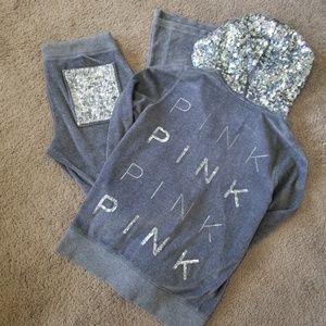 PINK velour outfit